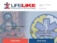 Tablet Screenshot of lifelikemanikins.com